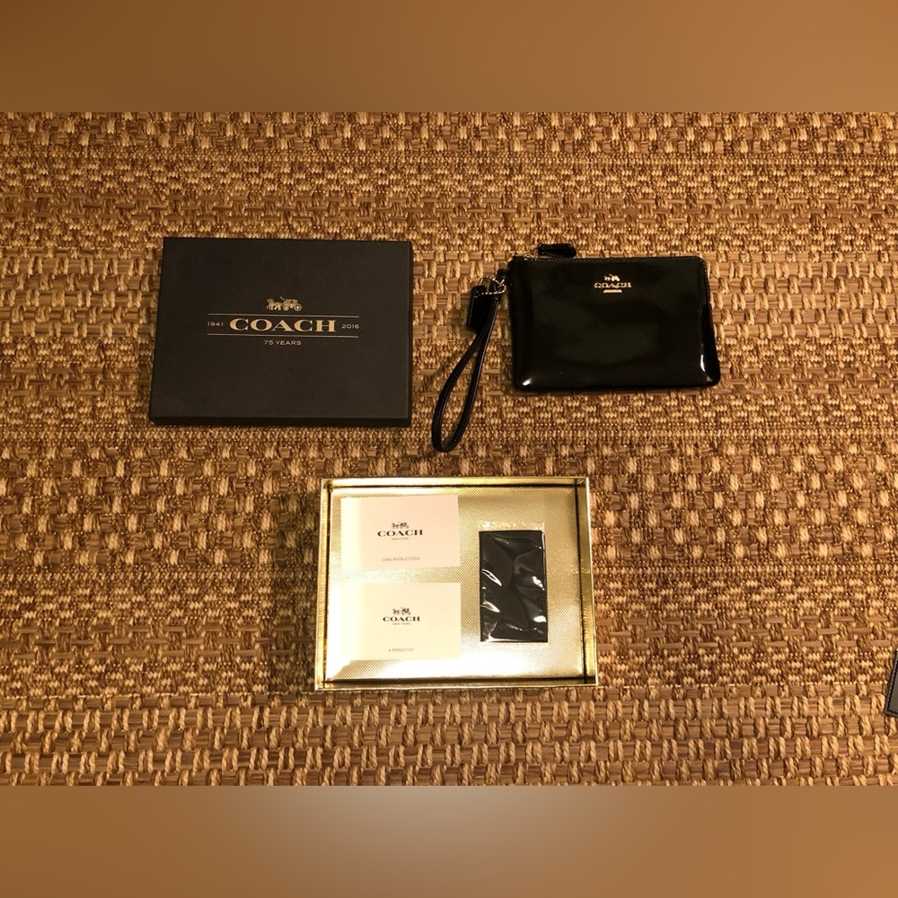Coach Black Wristlet